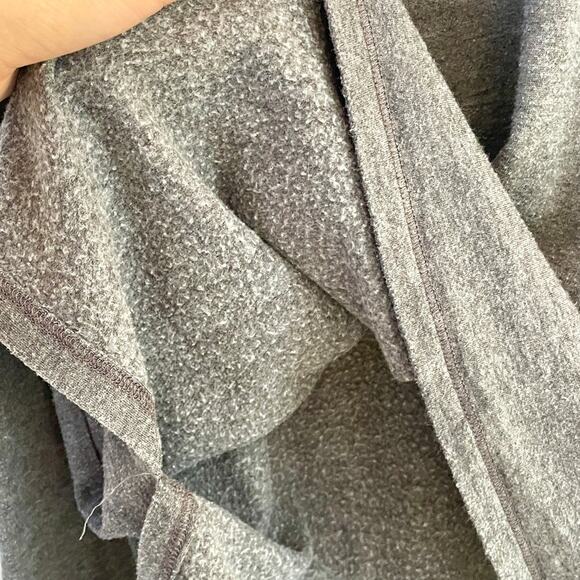 Eileen Fisher – Gray Fleece-Lined Long Sleeve Pullover Tunic Sweater - Picture 3 of 6